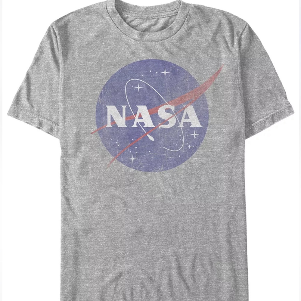 NASA vintage looking screen print t-shirt- XXL